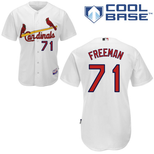 Sam Freeman #71 MLB Jersey-St Louis Cardinals Men's Authentic Home White Cool Base Baseball Jersey